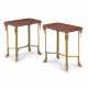 A PAIR OF FRENCH ORMOLU SIDE TABLES - Foto 1