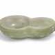 A CHINESE CELADON JADE ‘DOUBLEGOURD’ BOWL - фото 1
