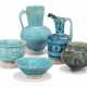 FIVE TURQUOISE-GLAZED KASHAN POTTERY VESSELS - photo 1 FIVE TURQUOISE-GLAZED KASHAN POTTERY VESSELS - photo 1