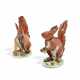 TWO MEISSEN PORCELAIN MODELS OF SQUIRRELS - Foto 1 TWO MEISSEN PORCELAIN MODELS OF SQUIRRELS - Foto 1