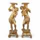 A PAIR OF ITALIAN GILTWOOD TORCHERES - фото 1