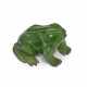 A JEWELLED NEPHRITE MINIATURE MODEL OF A FROG - Foto 1 A JEWELLED NEPHRITE MINIATURE MODEL OF A FROG - Foto 1