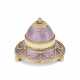 AN IMPERIAL GEM-SET AND GUILLOCHÉ ENAMEL TWO-COLOUR GOLD-MOUNTED BELL-PUSH - Foto 1 AN IMPERIAL GEM-SET AND GUILLOCHÉ ENAMEL TWO-COLOUR GOLD-MOUNTED BELL-PUSH - Foto 1