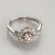 14K-Brillantring - Weißgold 585/000, gestempelt, m… - photo 1 14K-Brillantring - Weißgold 585/000, gestempelt, m… - photo 1