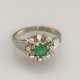 Smaragdring mit Diamanten - Weißgold 585/000 (14 K… - photo 1 Smaragdring mit Diamanten - Weißgold 585/000 (14 K… - photo 1