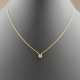 18K-Diamantanhänger an zarter Kette - Gelbgold 750… - photo 1 18K-Diamantanhänger an zarter Kette - Gelbgold 750… - photo 1