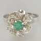 Smaragdring mit Diamanten - Weißgold 585/000 (14 K… - фото 1 Smaragdring mit Diamanten - Weißgold 585/000 (14 K… - фото 1