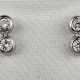 Paar 18K-Ohrstecker mit Diamanten - Weißgold 750/0… - photo 1