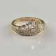 Goldring - Gelbgold 750/000 (18 K), Besatz mit Dia… - photo 1