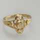 Goldring mit Diamantbesatz - Gelbgold 750/000 (18K… - photo 1