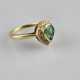 Smaragdring mit Diamanten - Gelbgold 585/000 (14K)… - фото 1