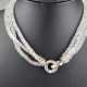 Aquamarin-Collier - dreireihiges Collier aus facet… - photo 1 Aquamarin-Collier - dreireihiges Collier aus facet… - photo 1