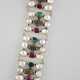 Silberarmband mit Stein- und Perlenbesatz- Sterlin… - фото 1