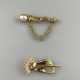 Zwei Vintage-Broschen - Metall goldfarben bzw. ver… - photo 1