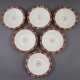 Satz von sechs Tellern - um 1900, Waechtersbach, K… - photo 1 Satz von sechs Tellern - um 1900, Waechtersbach, K… - photo 1