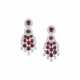 VAN CLEEF & ARPELS RUBY AND DIAMOND EARRINGS - photo 1