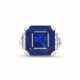 SAPPHIRE AND DIAMOND RING - photo 1