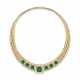 VAN CLEEF & ARPELS EMERALD AND DIAMOND `BRAHMS` NECKLACE - photo 1
