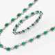 A necklace and bangle with brilliant-cut diamonds and emeralds - фото 1 A necklace and bangle with brilliant-cut diamonds and emeralds - фото 1
