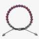 A braided bracelet with ruby-studded beads - фото 1