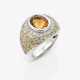 Ring mit Citrin, gelben Saphiren und Brillanten - Foto 1 Ring mit Citrin, gelben Saphiren und Brillanten - Foto 1