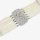 A six-strand Collier-de-chien with cultured pearls and diamonds - фото 1 A six-strand Collier-de-chien with cultured pearls and diamonds - фото 1