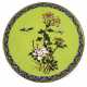 Cloisonné-Teller mit Dekor von Blüten und zwei Schmetterlingen - Foto 1