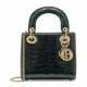 A SHINY FOREST GREEN ALLIGATOR MINI LADY DIOR WITH LIGHT GOLD HARDWARE - photo 1