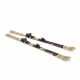 AN ASH WOOD & TITANAL CHEVAL PUNK OFF PISTE PAIR OF ALPINE SKIS - photo 1