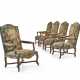 SUITE DE CINQ FAUTEUILS À LA REINE D`ÉPOQUE RÉGENCE - photo 1 SUITE DE CINQ FAUTEUILS À LA REINE D`ÉPOQUE RÉGENCE - photo 1