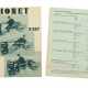 Thonet Originalverkaufsprospekt für Stahlrohr-Schreibtisch B287 von 1933, 2 Stück - Foto 1