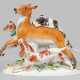 Meissen Figurengruppe "Rottier, von Hunden gehetzt" - photo 1
