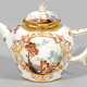 Feine Meissen Teekanne mit Kauffahrteiszenen - photo 1 Feine Meissen Teekanne mit Kauffahrteiszenen - photo 1