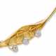 Maiglöckchen-Brosche mit Diamanten - Foto 1