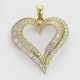 Charmanter Diamant-Herz-Anhänger - Foto 1