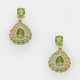 Paar Peridot-Brillant-Ohrringe - фото 1 Paar Peridot-Brillant-Ohrringe - фото 1