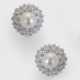 Paar charmante Diamant-Perlohrringe - photo 1 Paar charmante Diamant-Perlohrringe - photo 1