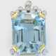 Großer Aquamarin-Brillant-Anhänger - фото 1 Großer Aquamarin-Brillant-Anhänger - фото 1