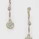 Paar Jugendstil-Diamant-Ohrgehänge - photo 1 Paar Jugendstil-Diamant-Ohrgehänge - photo 1
