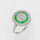 Art Déco Smaragd-Brillantring - фото 1