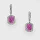 Paar Natural Pink Saphir-Ohrgehänge - photo 1