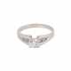 Ring mit 1 Brillant, ca. 0,5 ct, - photo 1