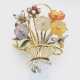 Charmante "Blütenkorb"-Brosche - photo 1