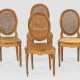 Satz von sechs Louis XVI-Stühlen von Michel Gourdin - photo 1 Satz von sechs Louis XVI-Stühlen von Michel Gourdin - photo 1