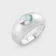 Klassischer Aquamarin-Bandring - photo 1