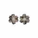 VAN CLEEF & ARPELS BLACK MOTHER-OF-PEARL AND DIAMOND 'ROSE DE NOËL' EARRINGS - photo 1