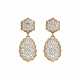BUCCELLATI GOLD AND DIAMOND PENDENT EARRINGS - photo 1