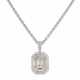ILLUSION-SET DIAMOND PENDANT NECKLACE - фото 1