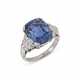 SAPPHIRE AND DIAMOND RING - photo 1