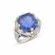 MID 20TH CENTURY SAPPHIRE AND DIAMOND RING - Foto 1
